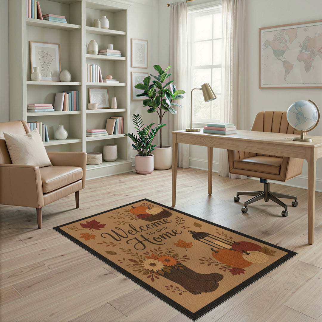 Fall Harvest Welcome Area Rug