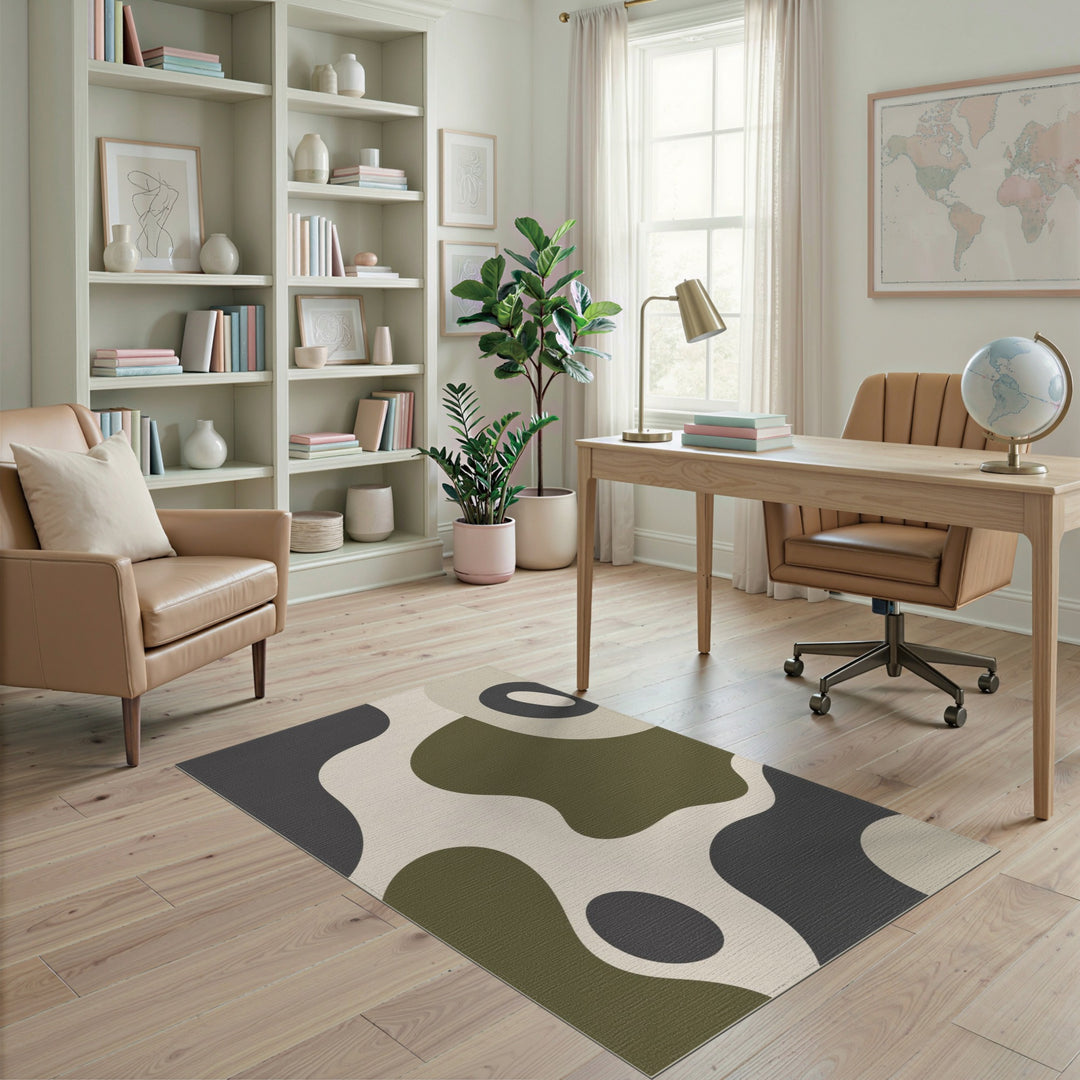 Beige and Neutral Abstract Area Abstract Beige Neutral Area Rug