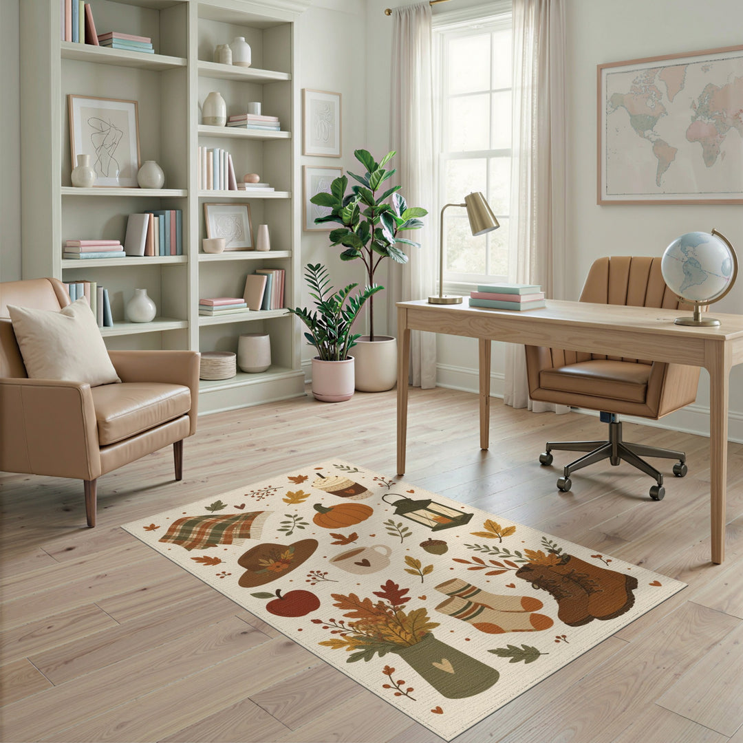 Autumn Plaid Farmhouse Area Rug