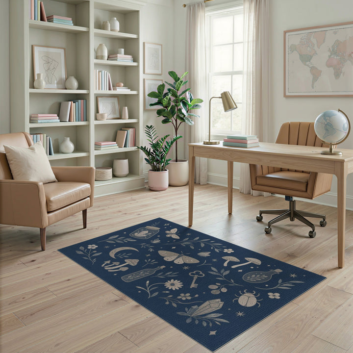 Mystic Moth Boho Area Rug