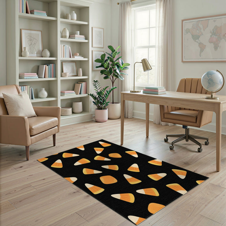 Candy Corn Orange Area Rug