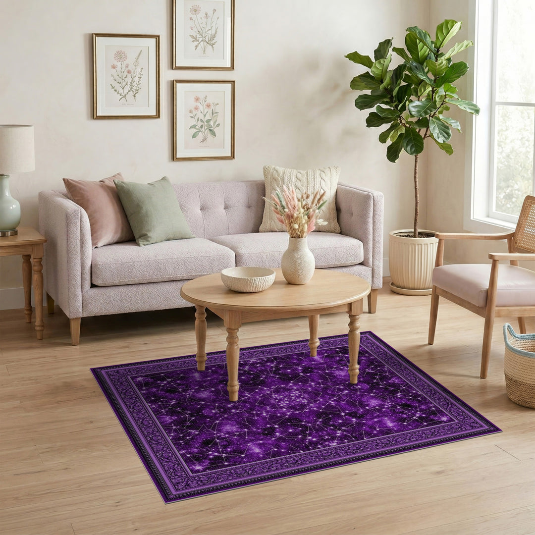 Purple Constellation Area Rug