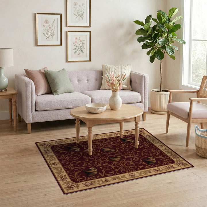 Rustic Red Bear Area Rug