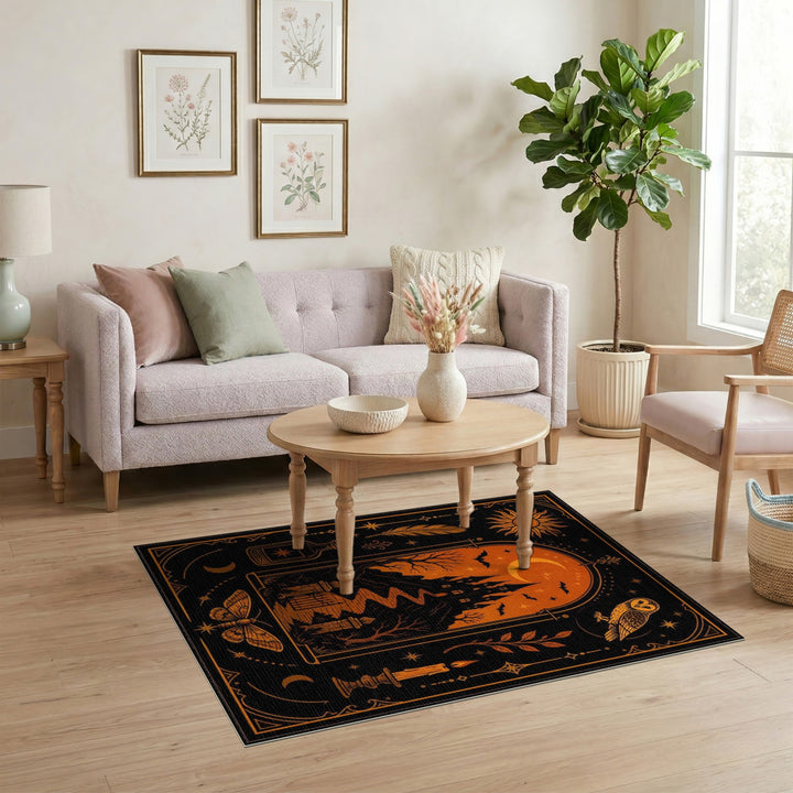 Gothic Castle Mystical Area Rug