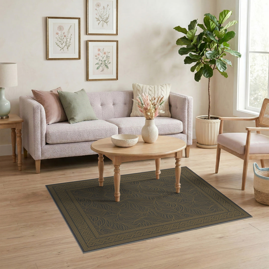Gold Leaf Vintage Area Rug
