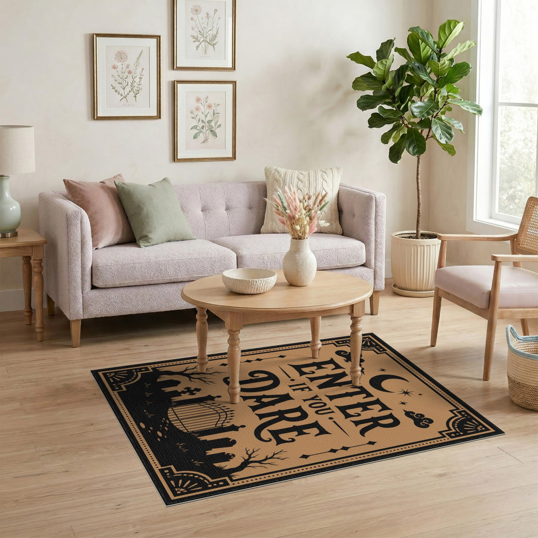 Enter If You Dare Cemetery Area Rug