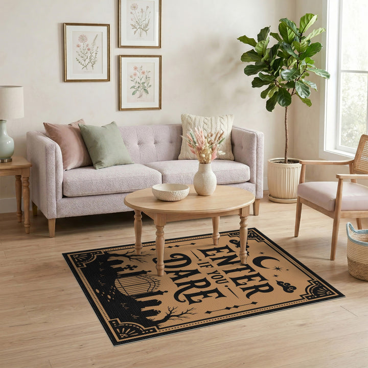 Enter If You Dare Cemetery Area Rug