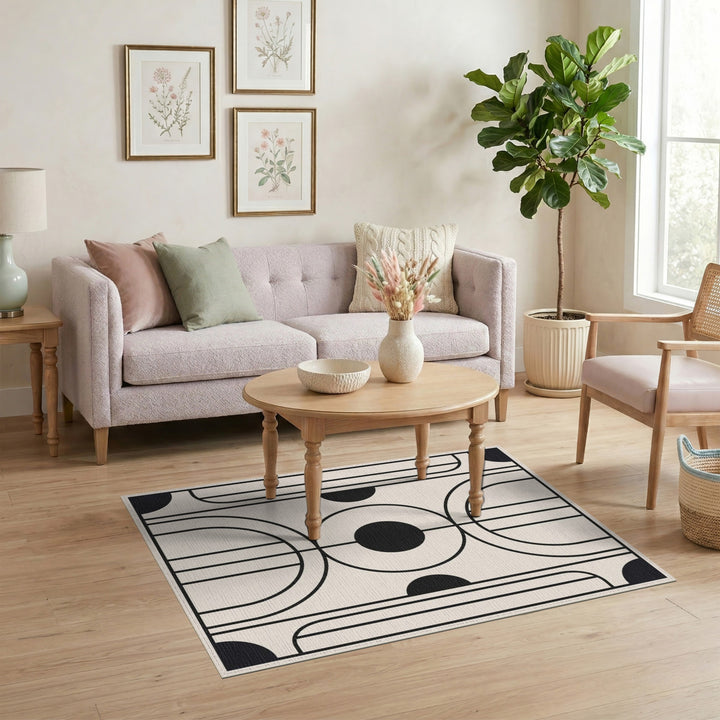 Modern Geometric Arch Area Rug