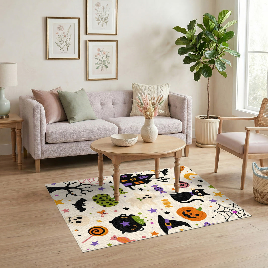 Halloween Kids Cartoon Area Rug
