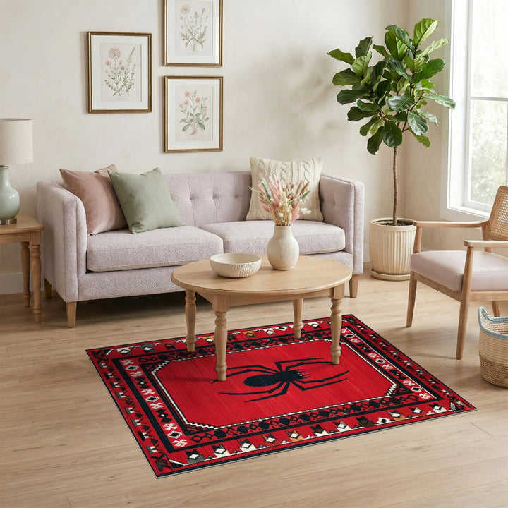 Red Spider Heritage Tribal Area Rug