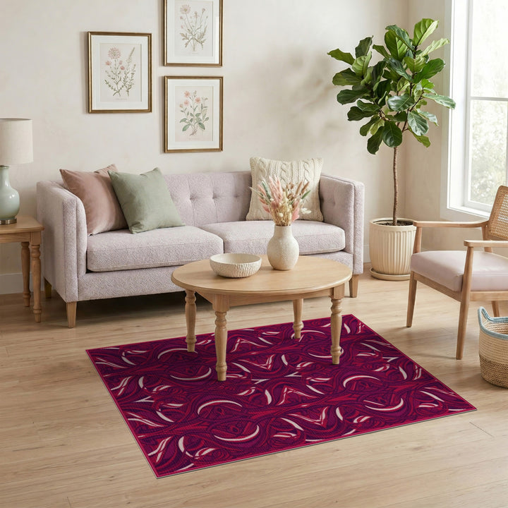 Red Rich Red Traditional Persian Area Rug
