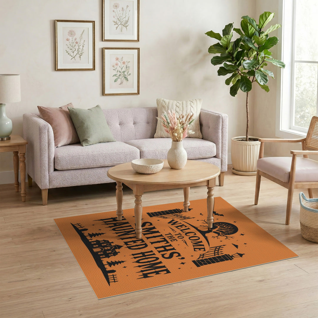 Smiths' Haunted Home Orange Area Rug