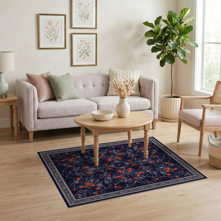 ODIKA Midnight Constellation Area Rug