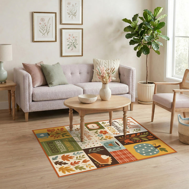 Fall Favorites Autumn Patchwork Rug