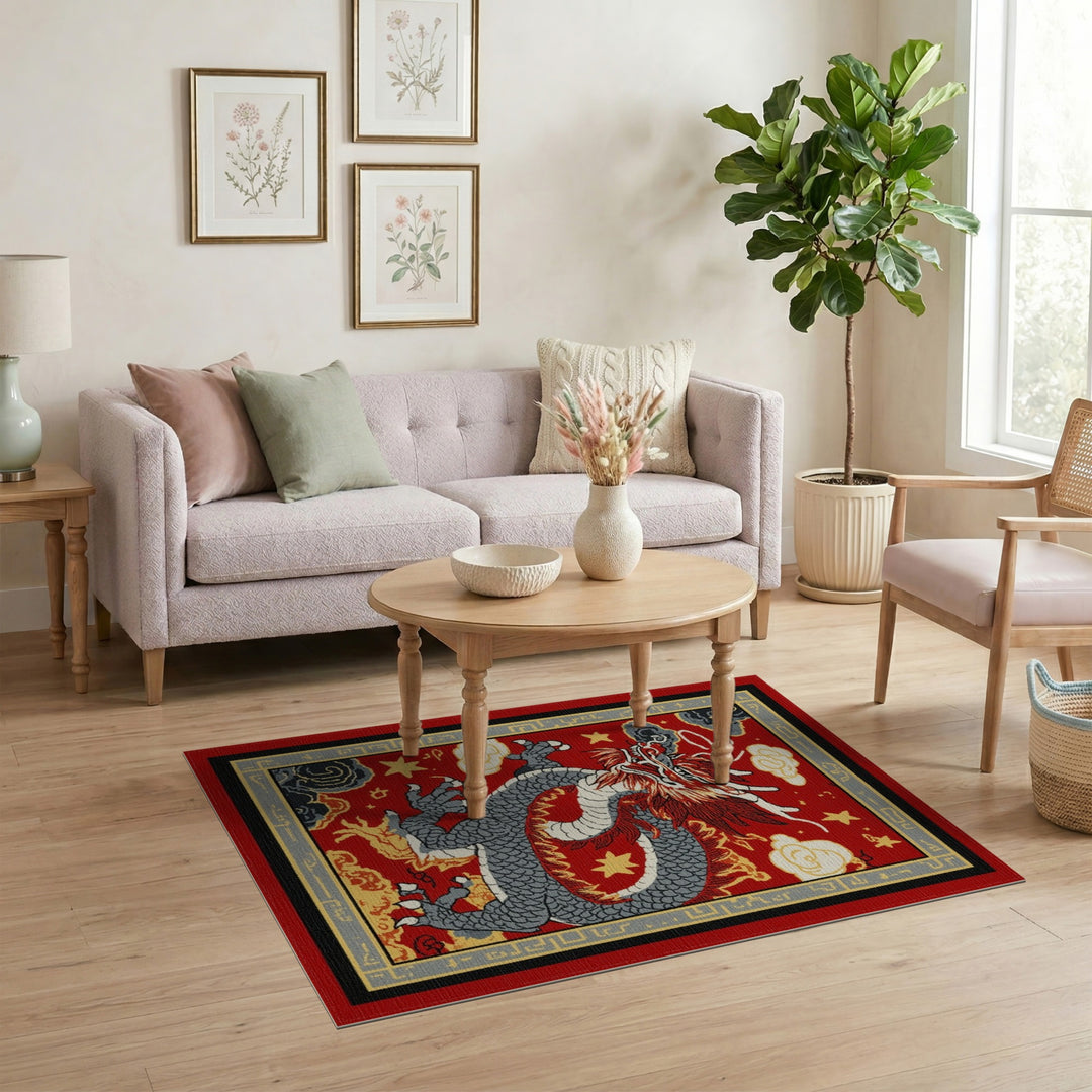 Red Dragon Heritage Area Rug