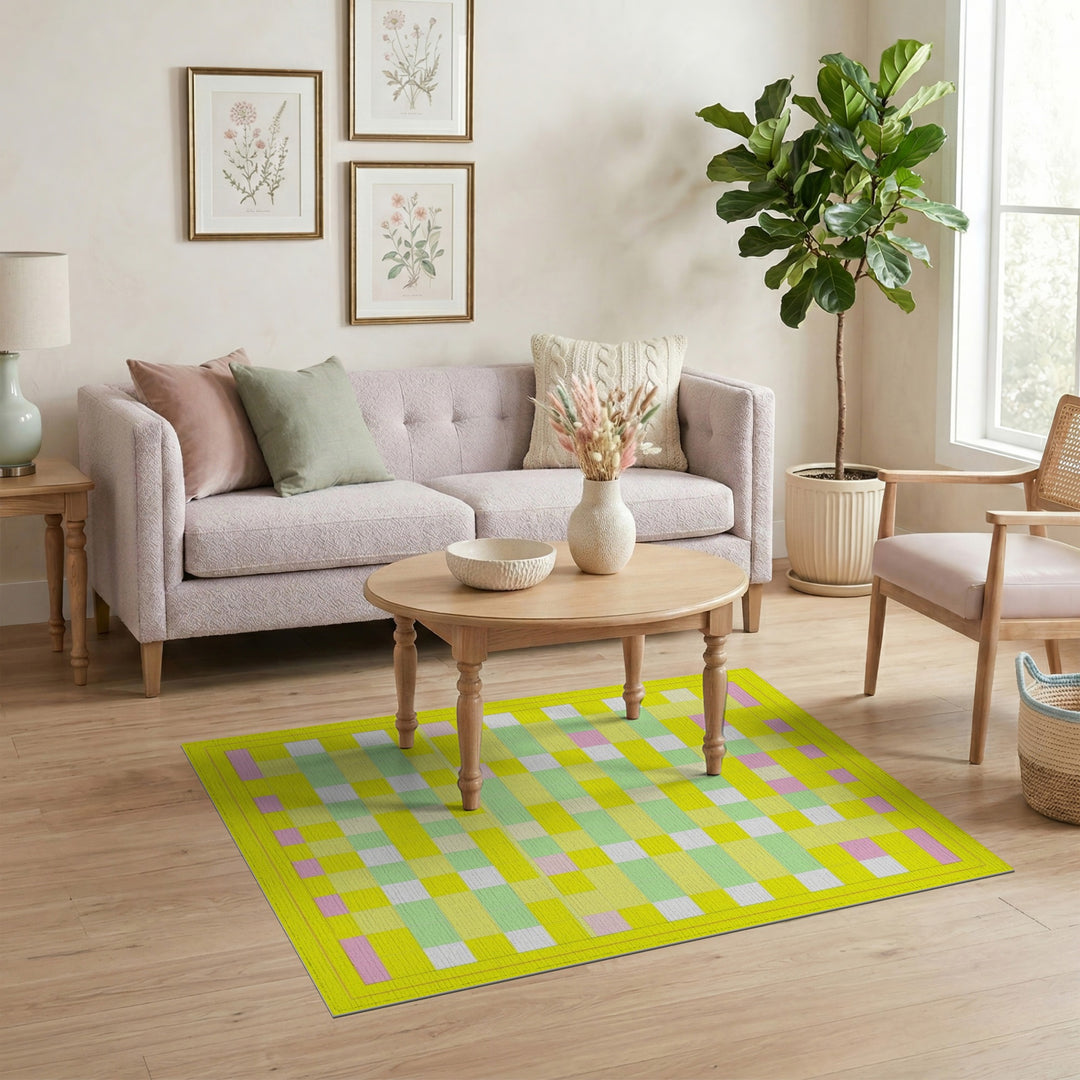 Multi-color and Patterns Pastel Geometric Multi-Color Area Rug