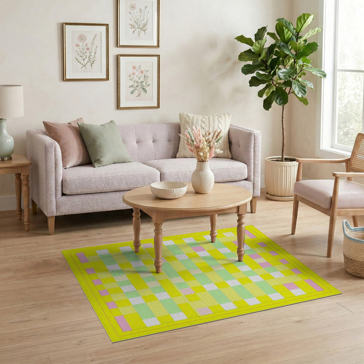 Multi-color and Patterns Pastel Geometric Multi-Color Area Rug