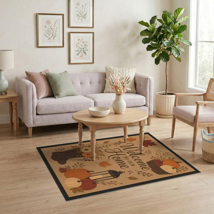 Fall Harvest Welcome Area Rug