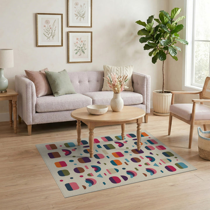 Multi-Color Geometric Area Rug