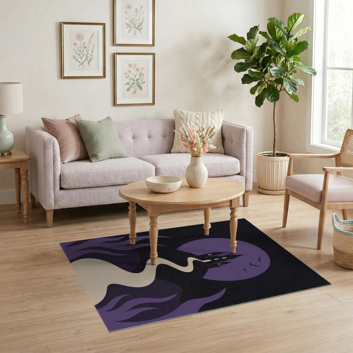 Purple Castle Moon Path Kids Area Rug