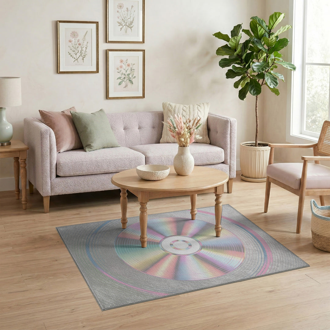 Iridescent Disc Area Rug