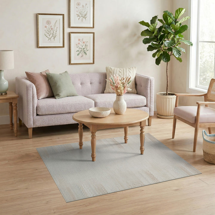 Beige Distressed Vintage Area Rug