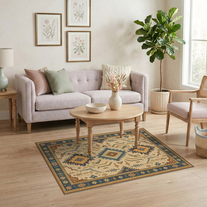 Heritage Tribal Blue Area Rug