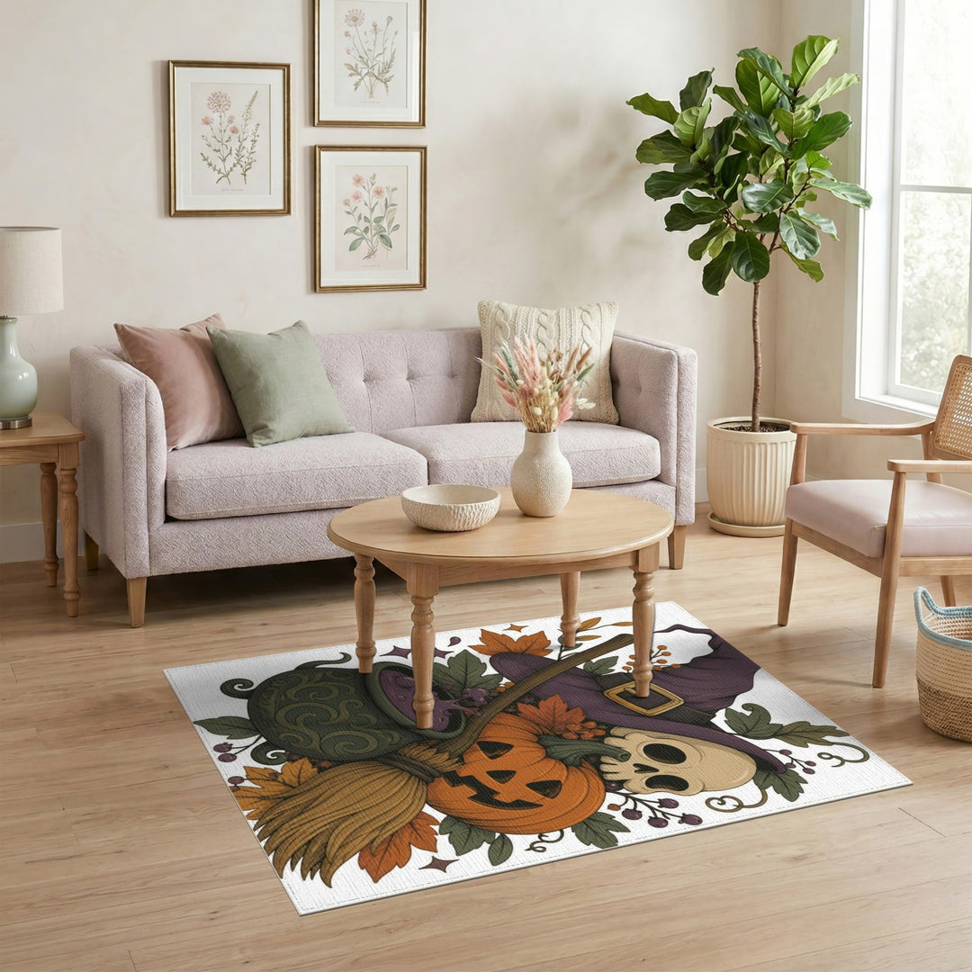 Halloween Witch Cauldron Area Rug