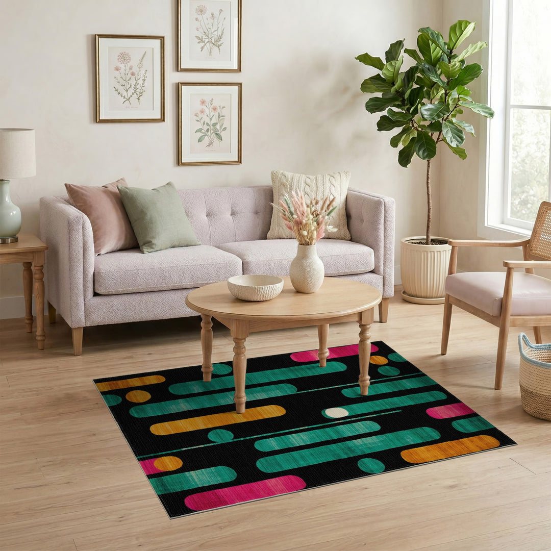 Vibrant Geometric Area Rug