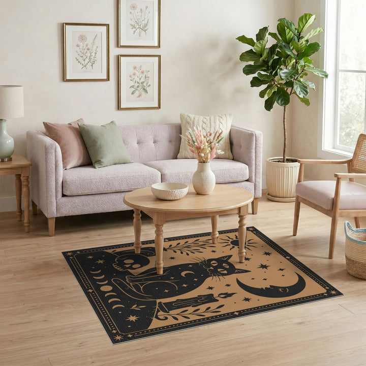Mystical Three-Eyed Cat Area Rug