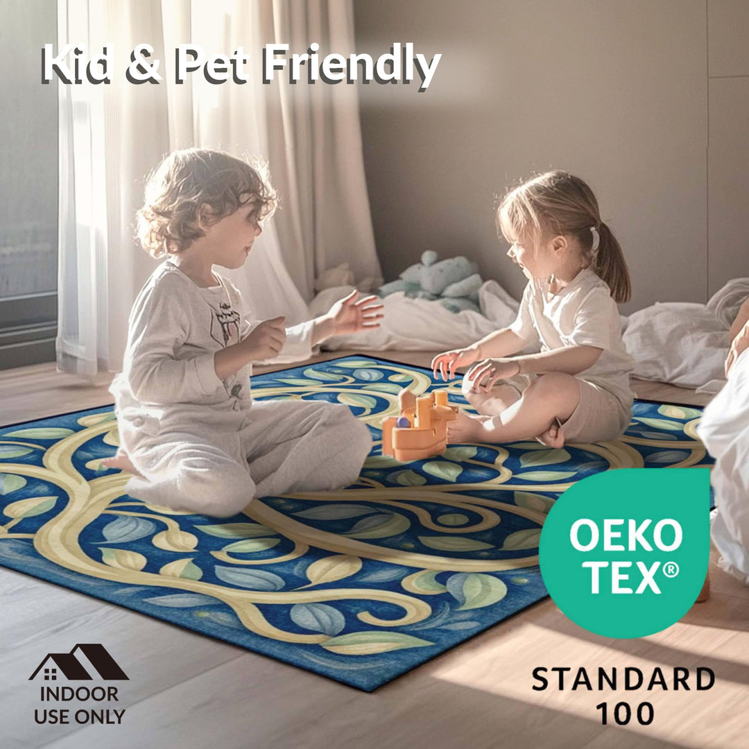 Green Gray Dinosaur All Over Rug