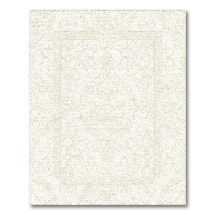 Cream Antique Scrollwork Medina Rug
