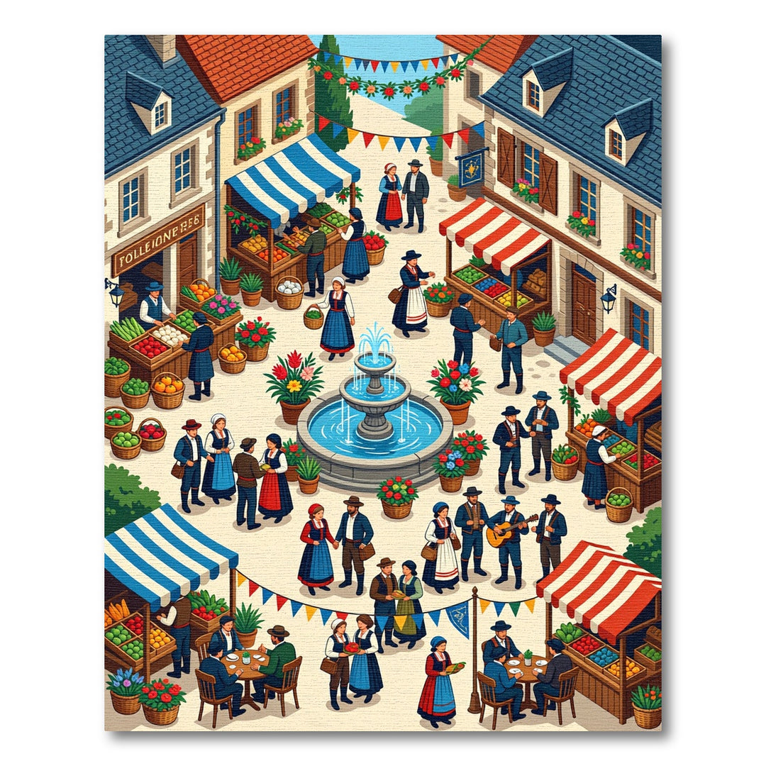European Village Folk Festival Rug