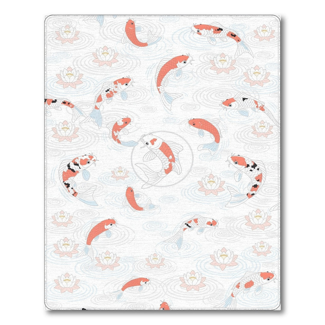 Koi Lotus Washable Area Rug