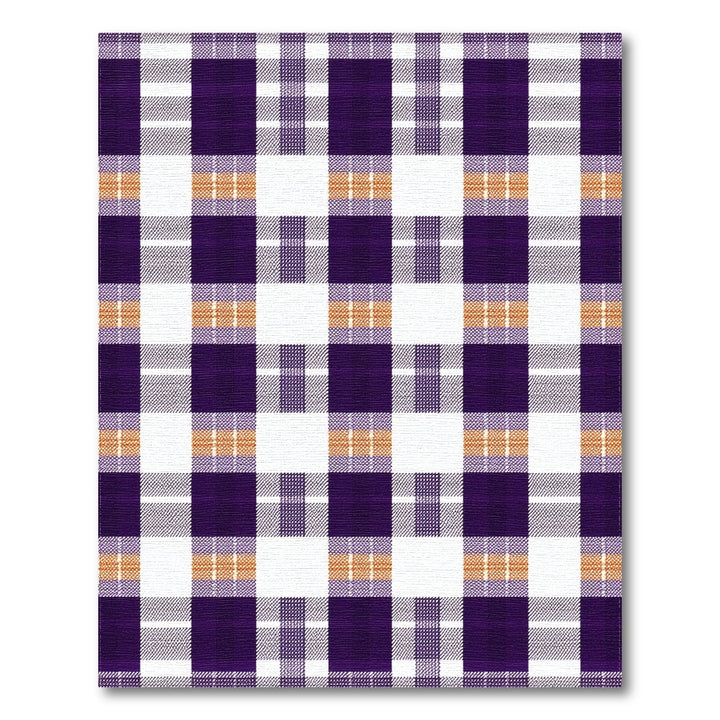 Purple Geometric Modern Purple Plaid Geometric Area Rug