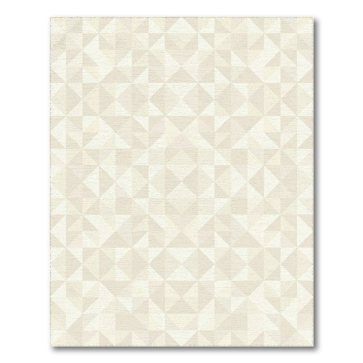 Geometric Diamond Textured Cream Rug