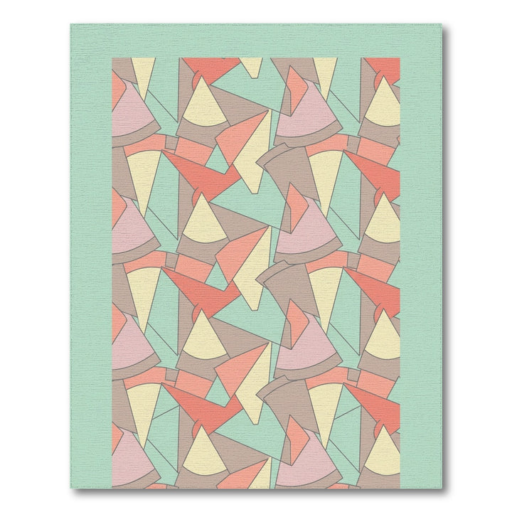Soft Pastel Geometric Montage Rug