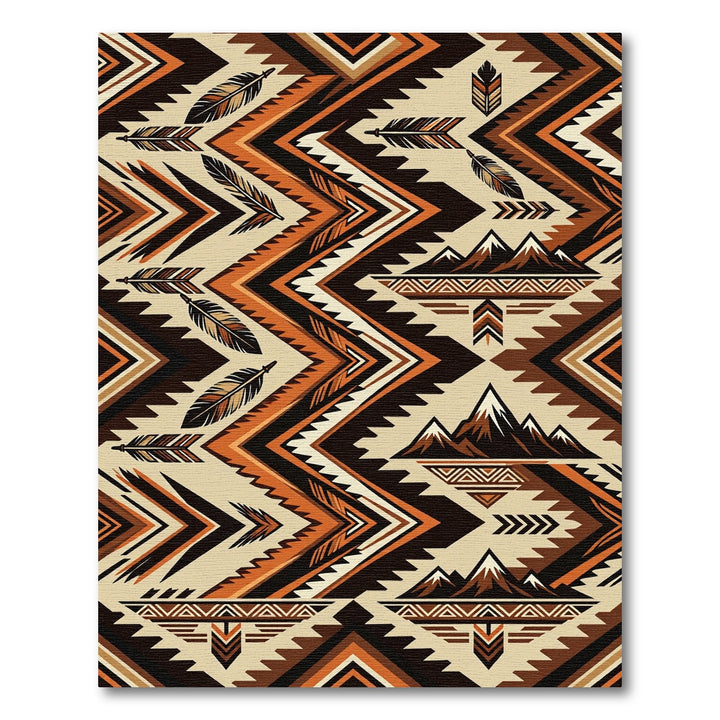 Rustic Feather Mountain Arrows Rug
