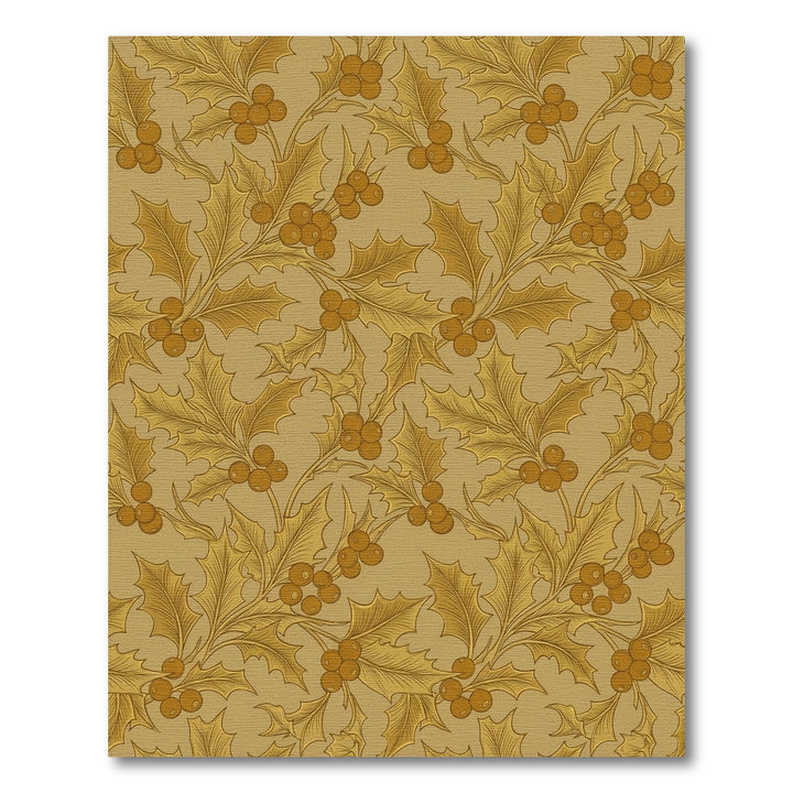 Golden Holly Berry Garland Rug
