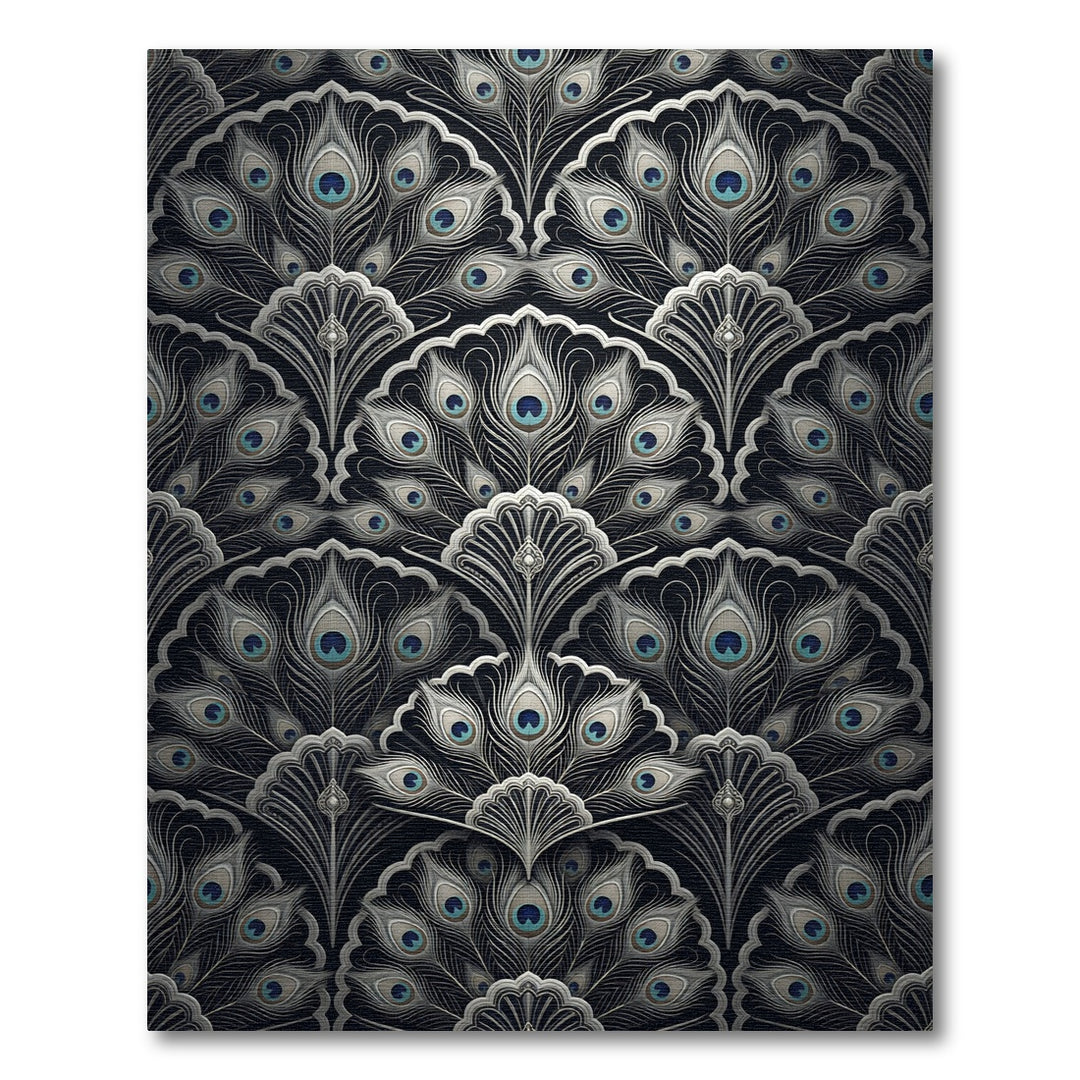 Art Deco Peacock Feather Rug