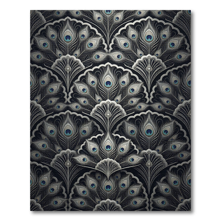 Art Deco Peacock Feather Rug