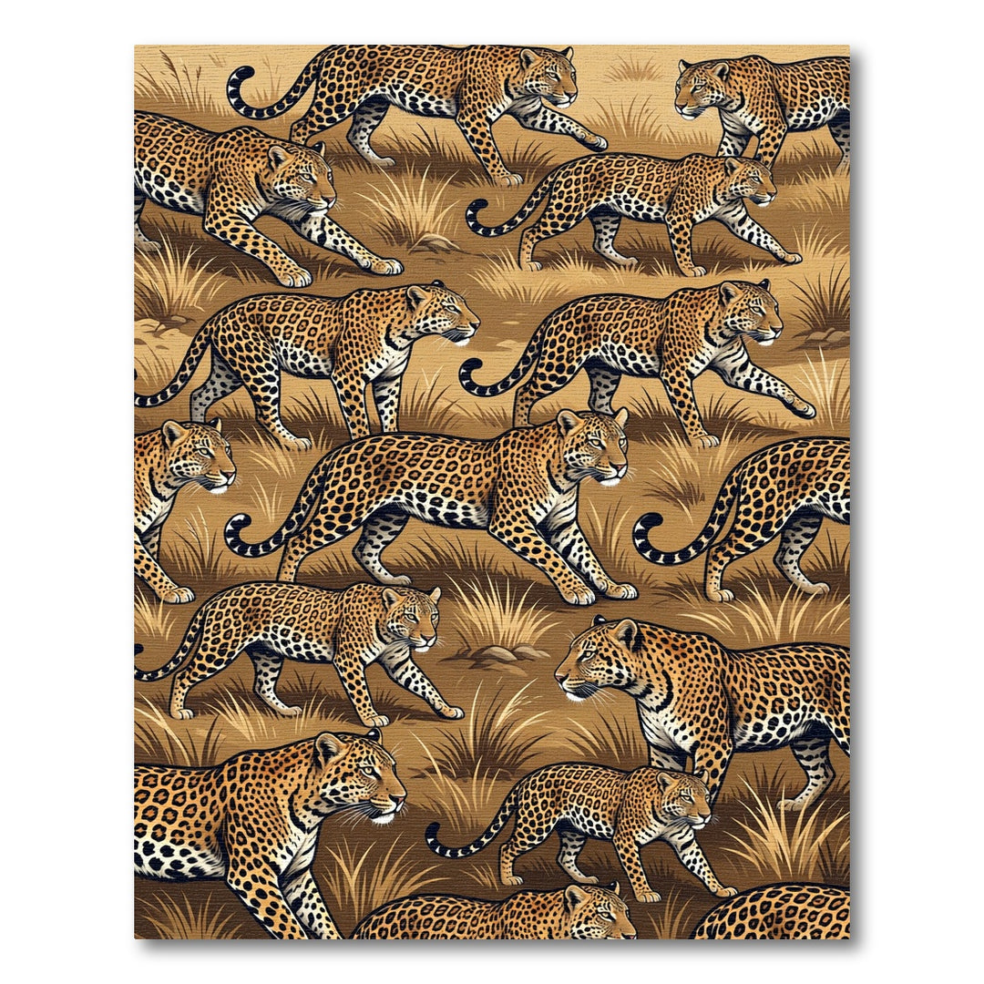 Artistic Leopard Woodland Meadow Rug
