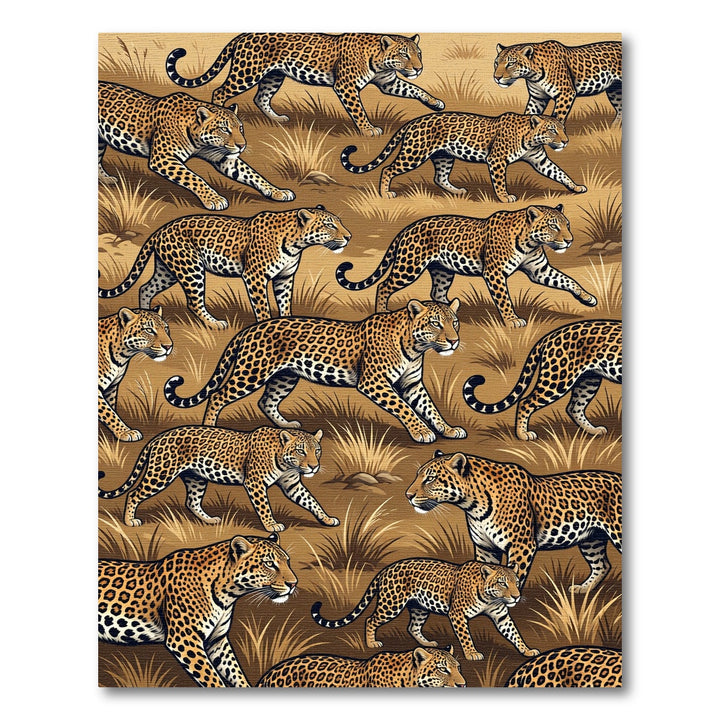 Artistic Leopard Woodland Meadow Rug