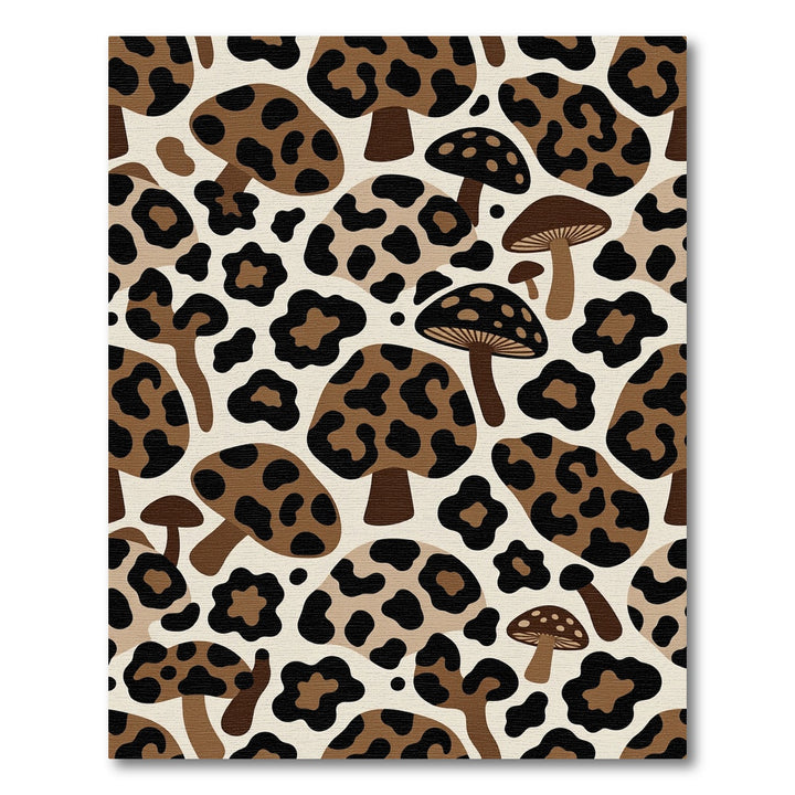 Leopard Mushroom Boho Rug