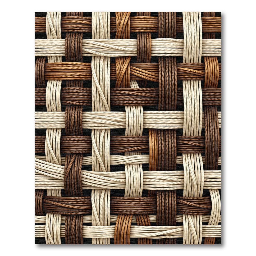 Woven Tan Beige Rich Brown Texture Rug