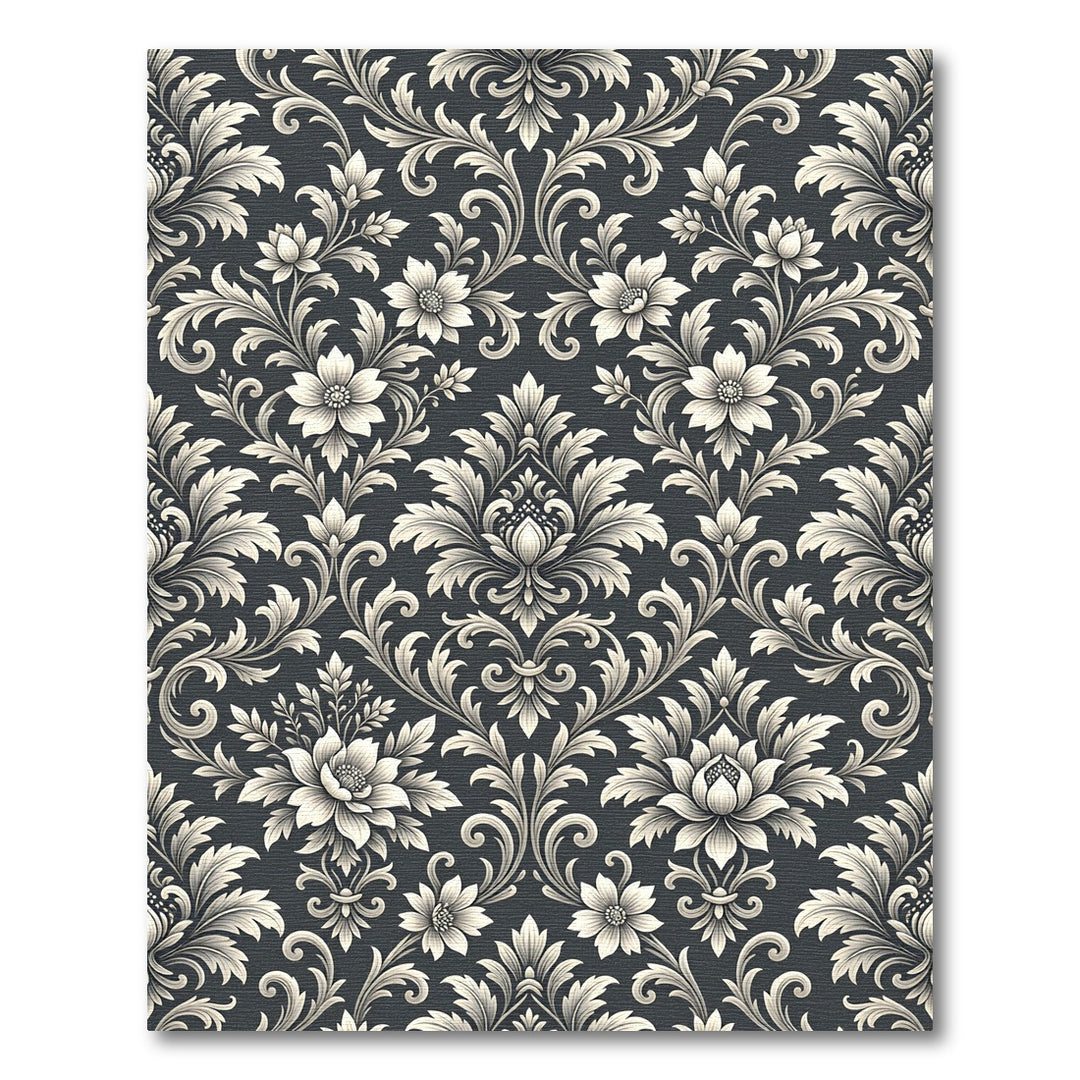 Timeless Cream Floral Damask Rug