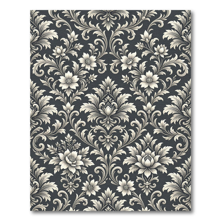 Timeless Cream Floral Damask Rug
