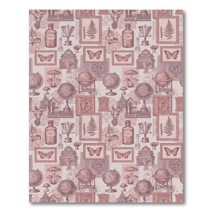 Vintage Scientific Botanical Collection Rug