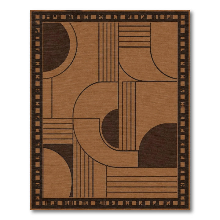ODIKA Geometric Brown Area Rug