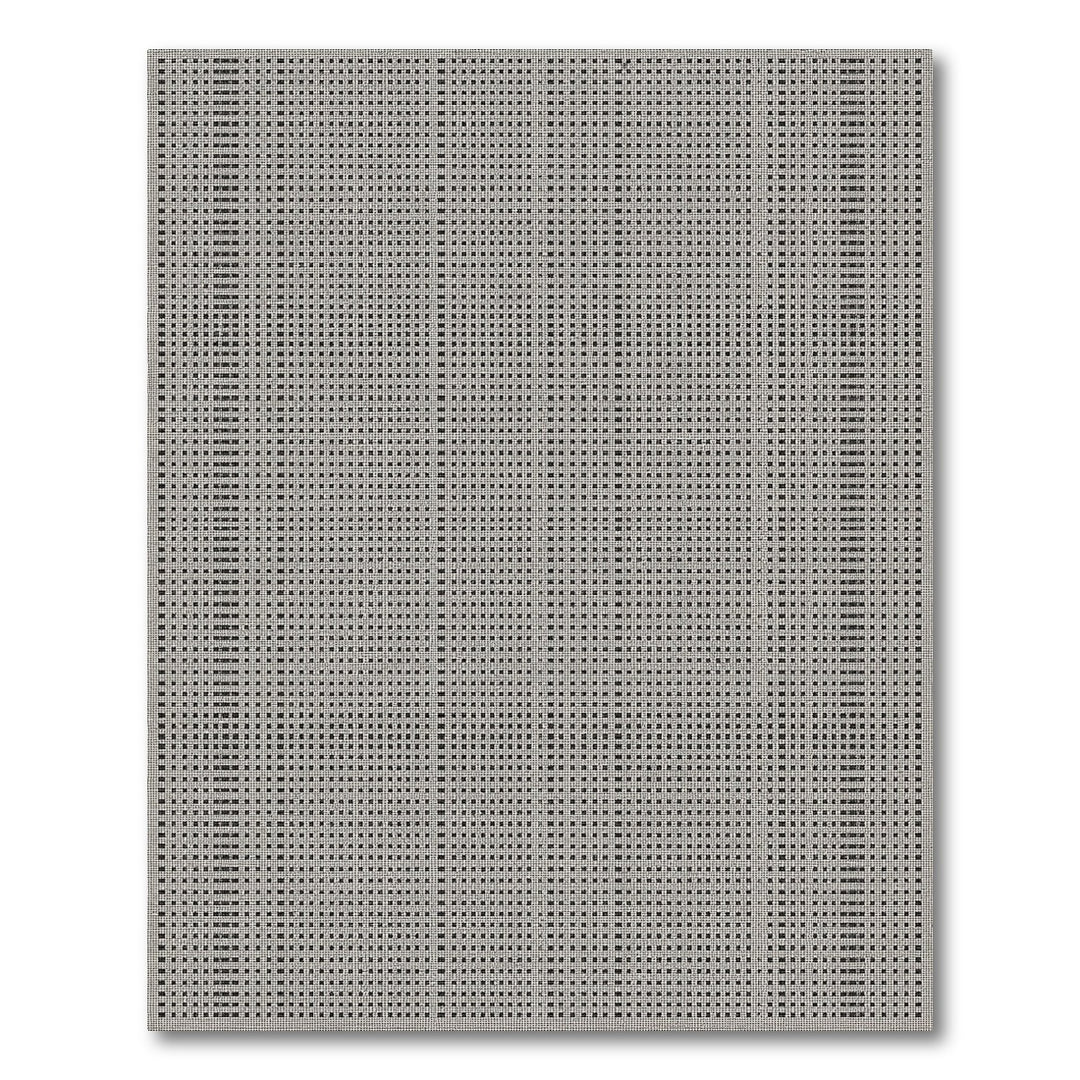 Black White Geometric Area Rug